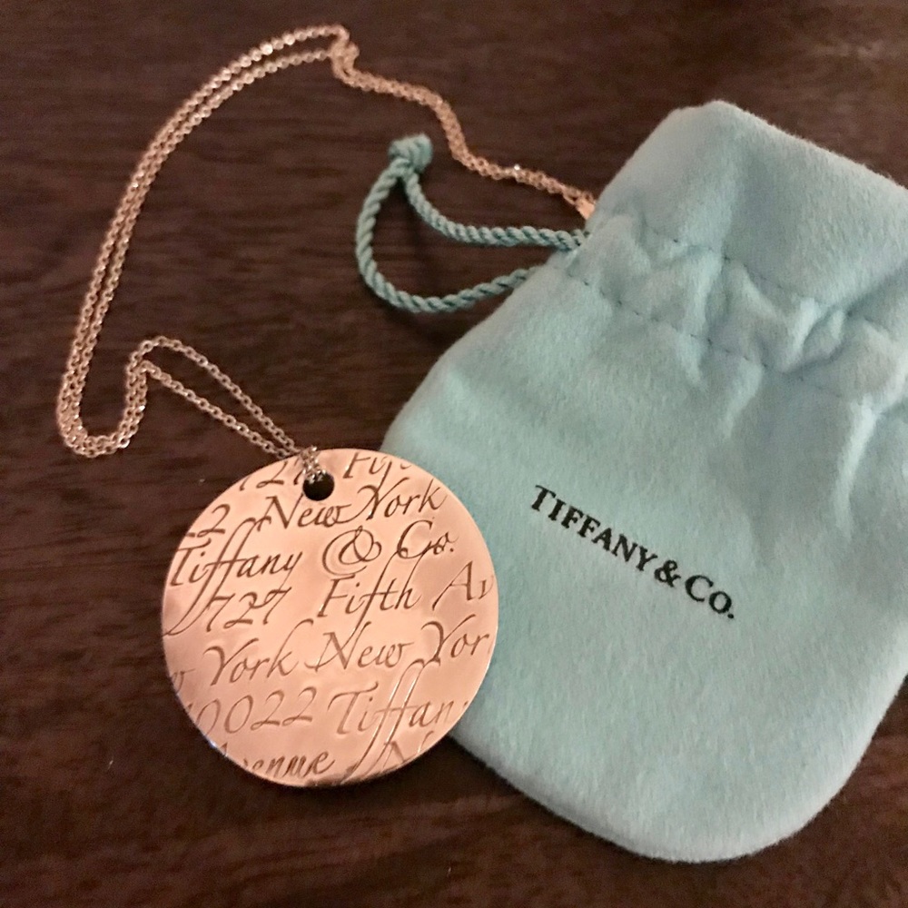 Tiffany $ Co large pendant necklace